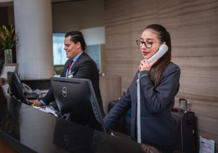 business hotel lobby coworking