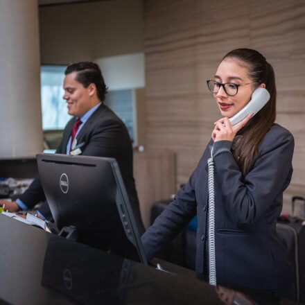 business hotel lobby coworking
