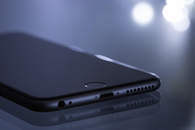 Close-up view of the bottom edge of a smartphone
