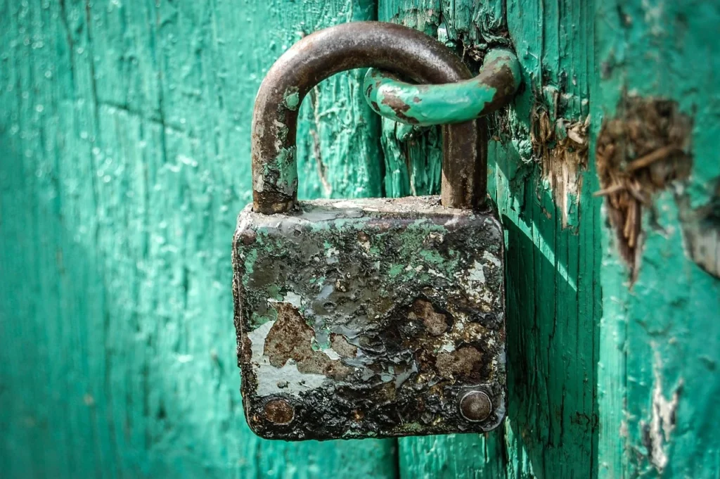A padlock icon next to a website address in a browser bar