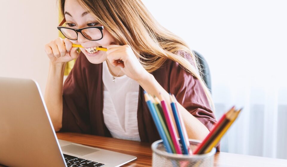 person studying for IT certification with a roadmap